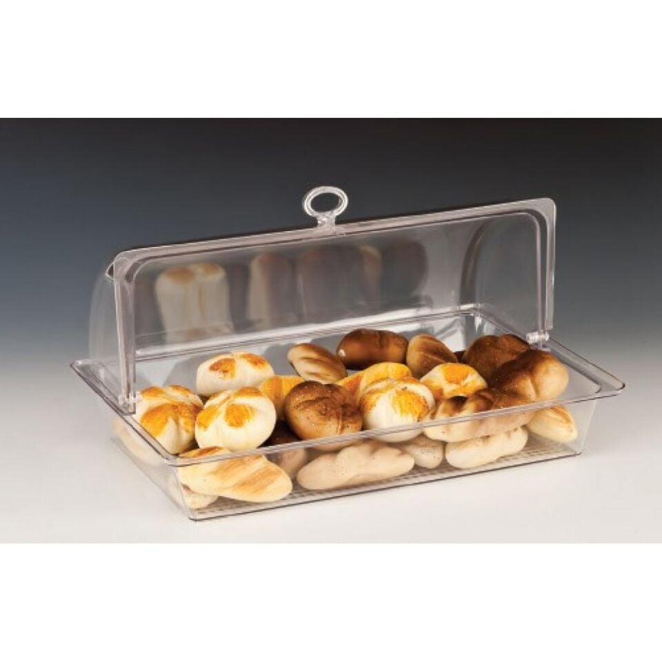 Roll Top Kapaklı Derin Teşhir Tepsisi