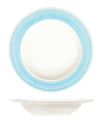 Fresh Blue Frame Çukur Tabak 23 cm 350 cc