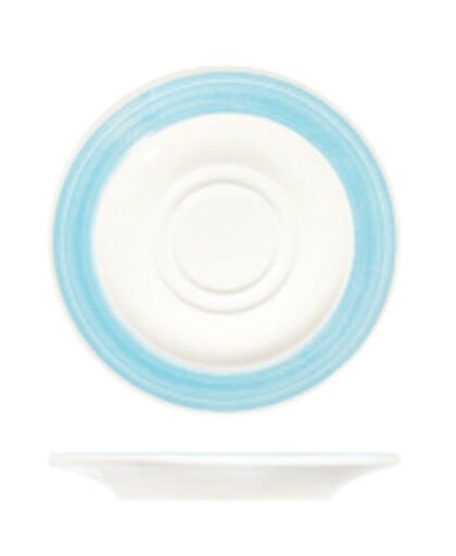 Fresh Blue Frame Fincan Tabağı 16 cm