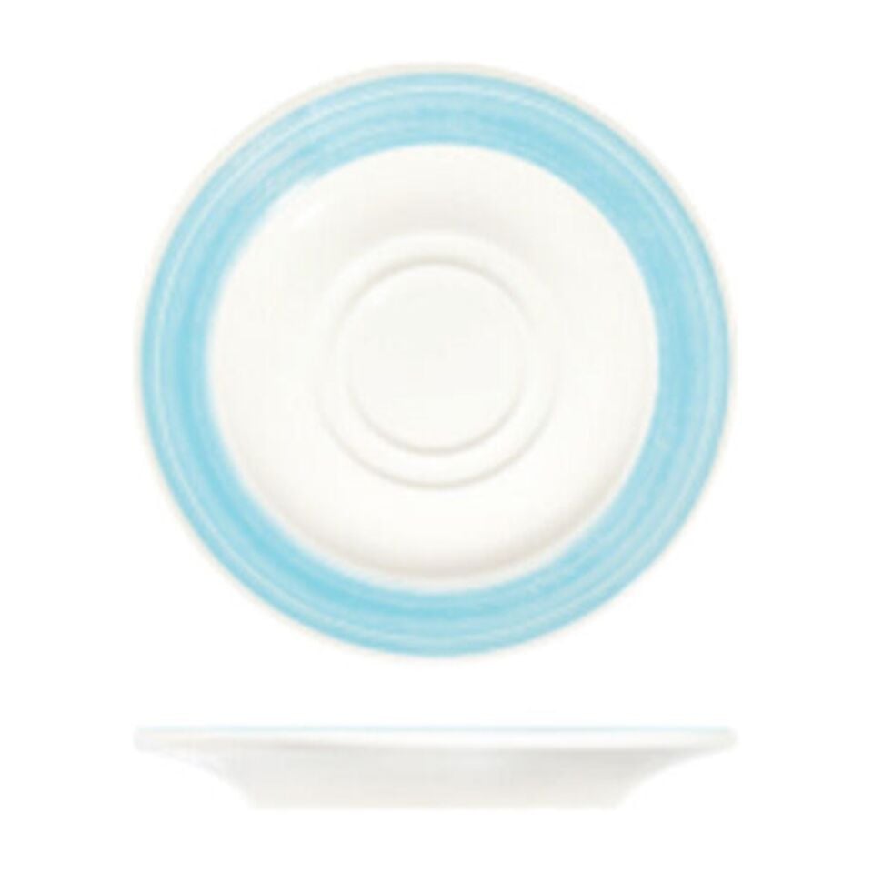 Fresh Blue Frame Fincan Tabağı 16 cm