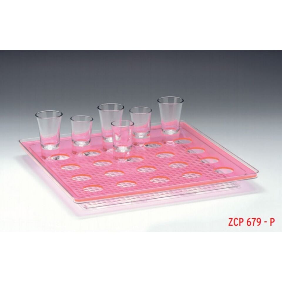 Shot Bardak Servis Tepsisi Kare