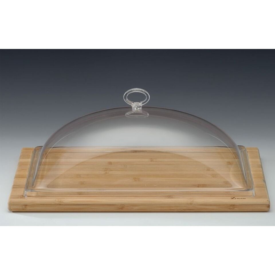 Ahşap Altlı Kapaklı Teşhir Tepsisi