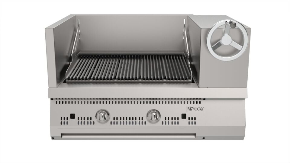 Asansörlü, Kademeli, Set Üstü Döküm Izgara 100*70 Cm (Gazlı)