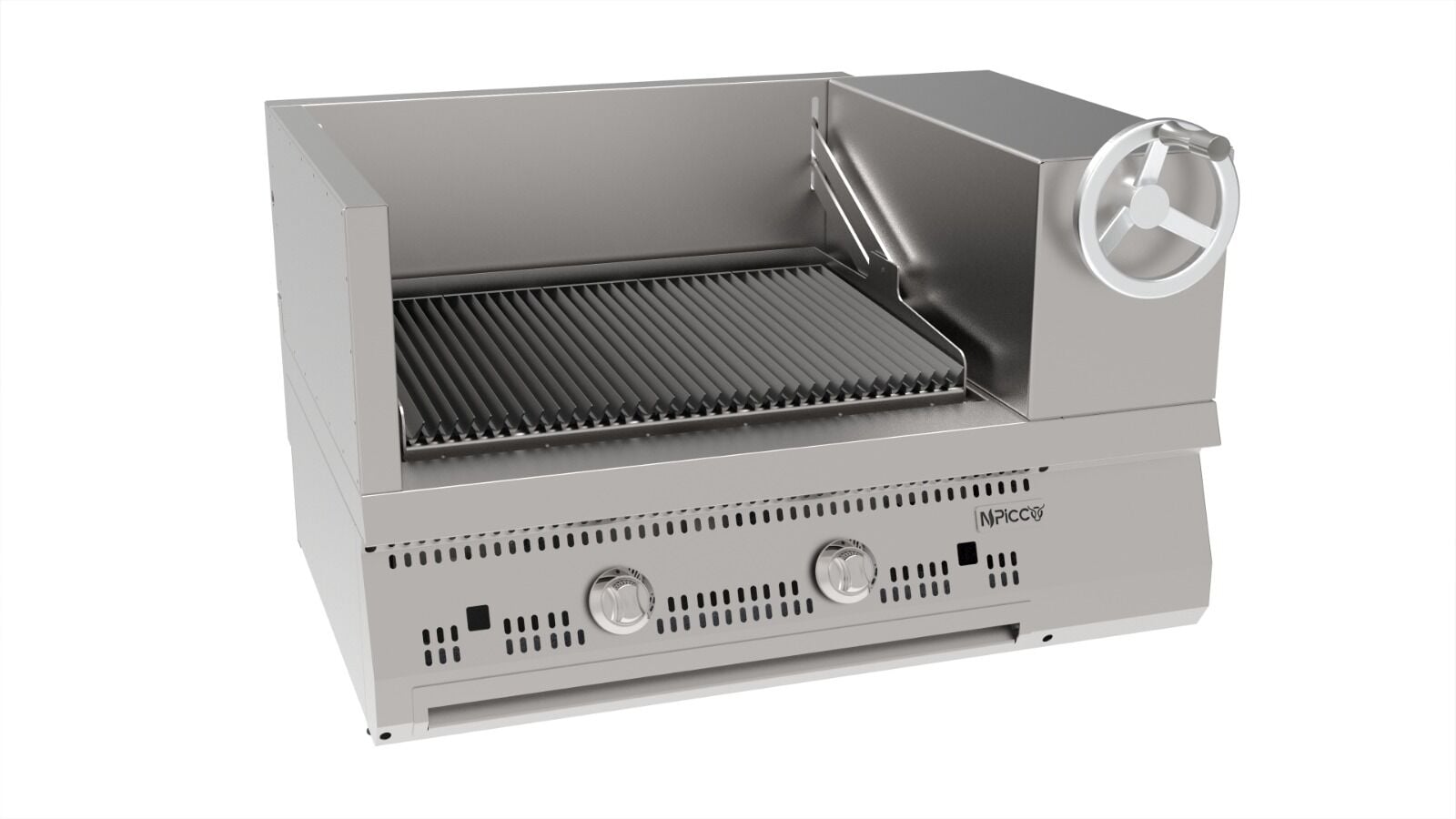 Asansörlü, Kademeli, Set Üstü Döküm Izgara 100*90 Cm (Gazlı)