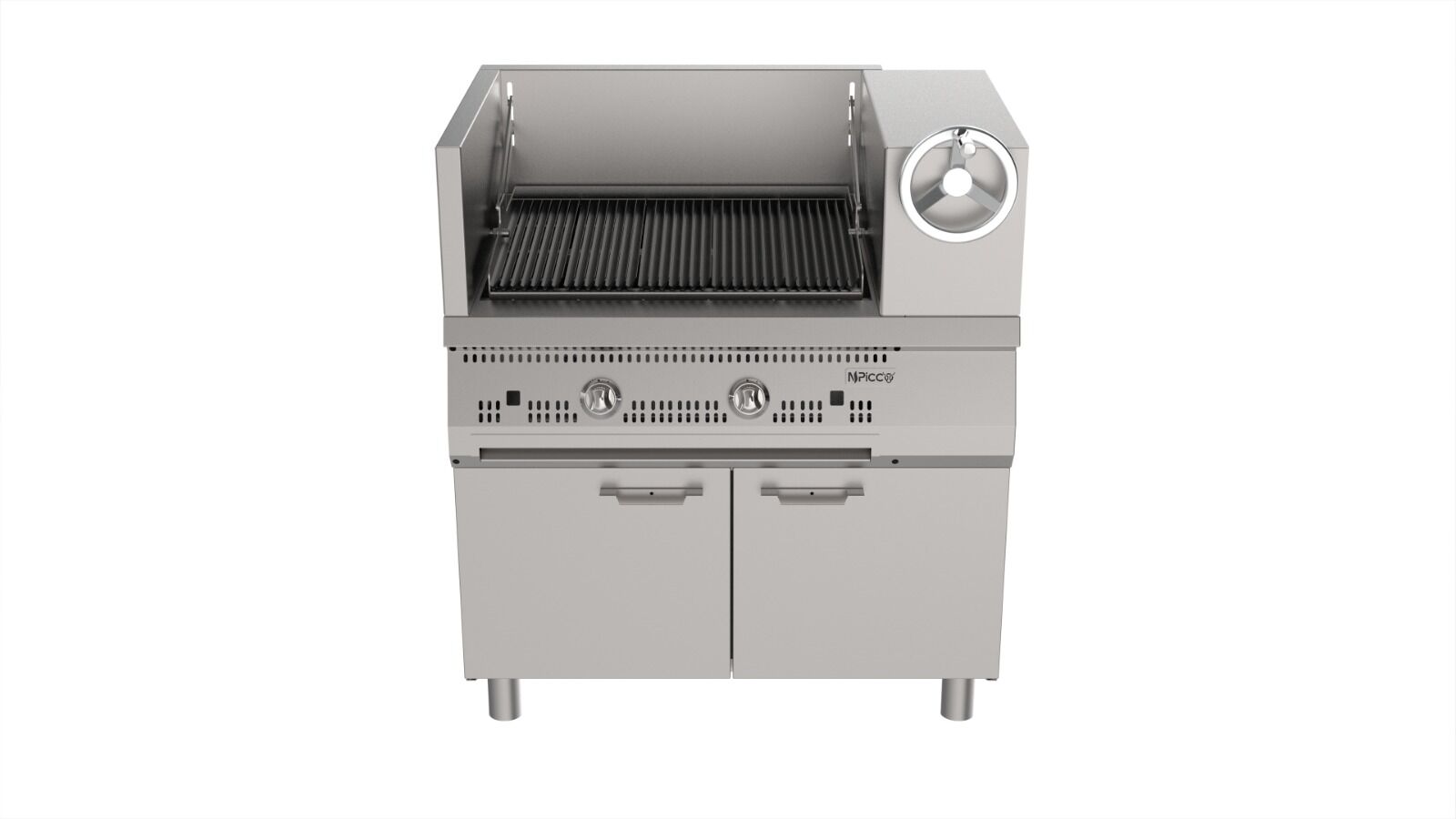 Asansörlü, Kademeli, Dolaplı Döküm Izgara 100*70 Cm (Gazlı)