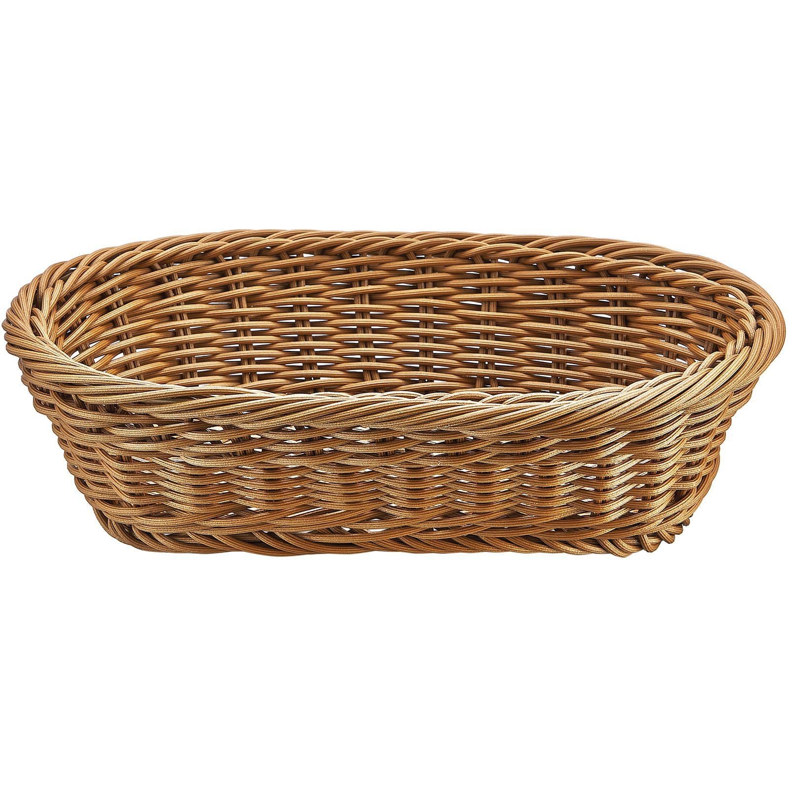 Plastik Oval Ekmek Sepeti 24*16 Cm