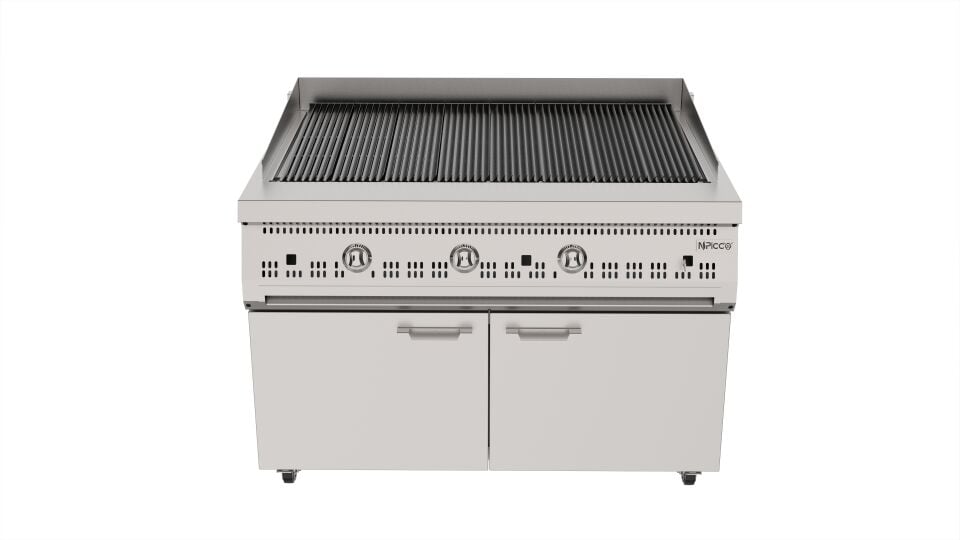 Dolaplı, Amerikan Döküm Izgara 80*90 Cm (Gazlı)