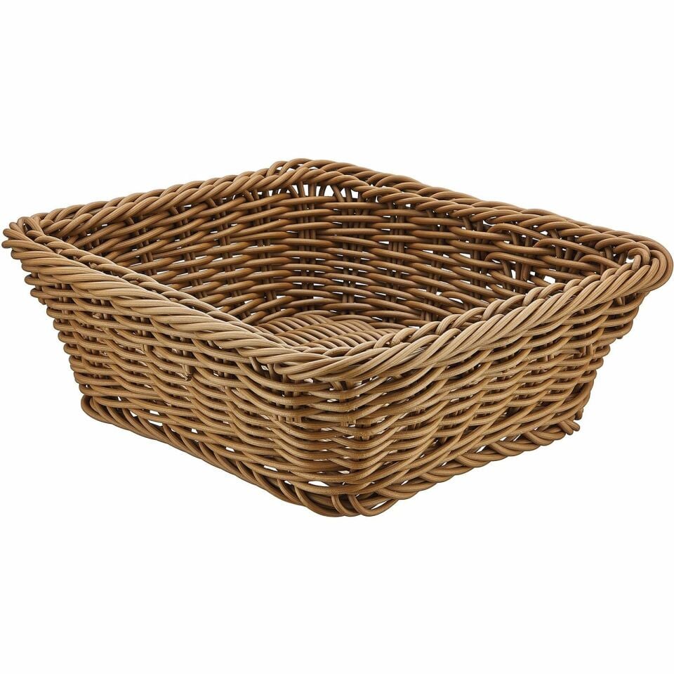 Plastik Kare Ekmek Sepeti 19 Cm