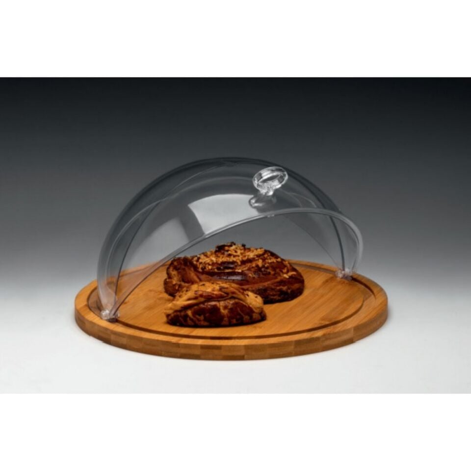 Roll Top Kapaklı, Ahşap Teşhir Tepsisi