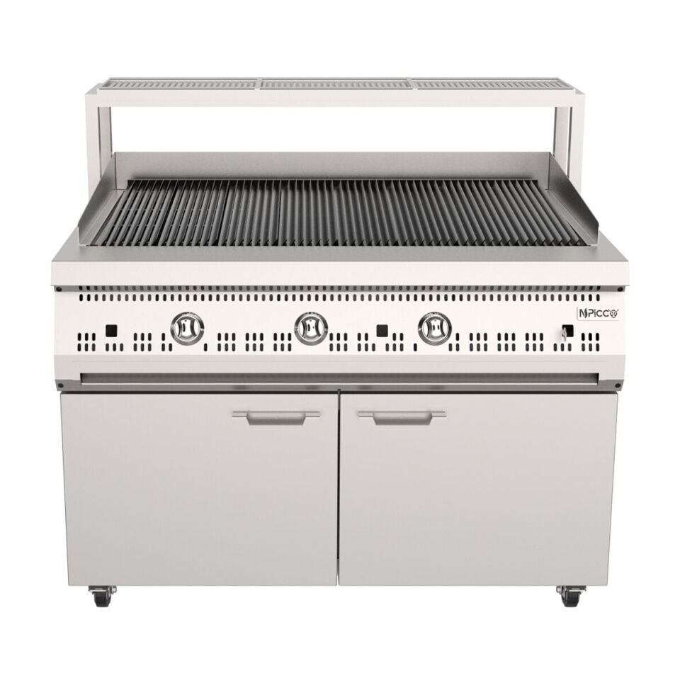 Dinlendirme Raflı, Dolaplı, Amerikan Döküm Izgara 120*70 Cm (Gazlı)