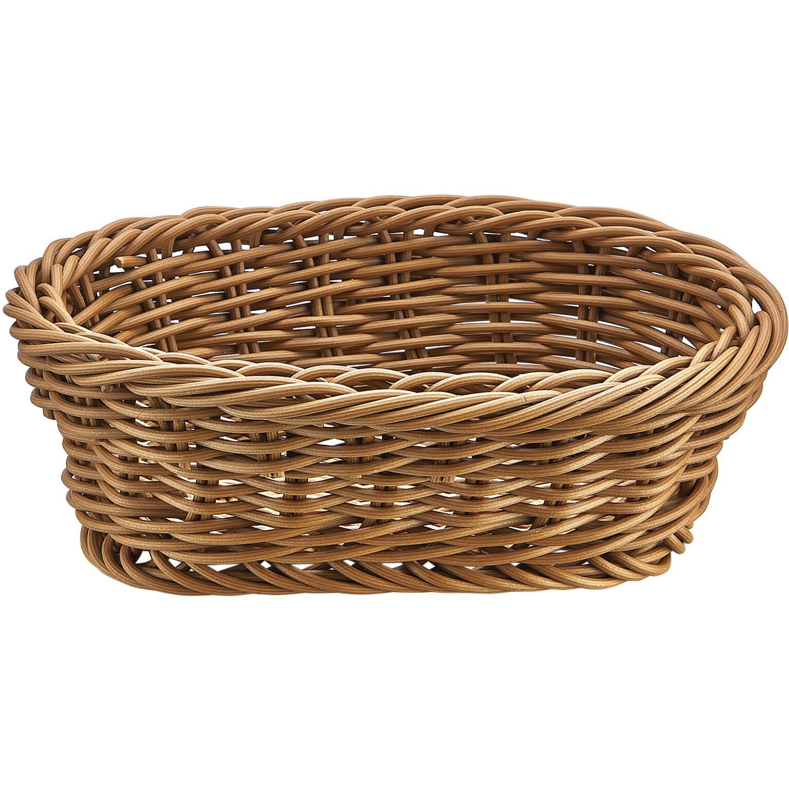Plastik Mini Oval Ekmek Sepeti 18*12 Cm