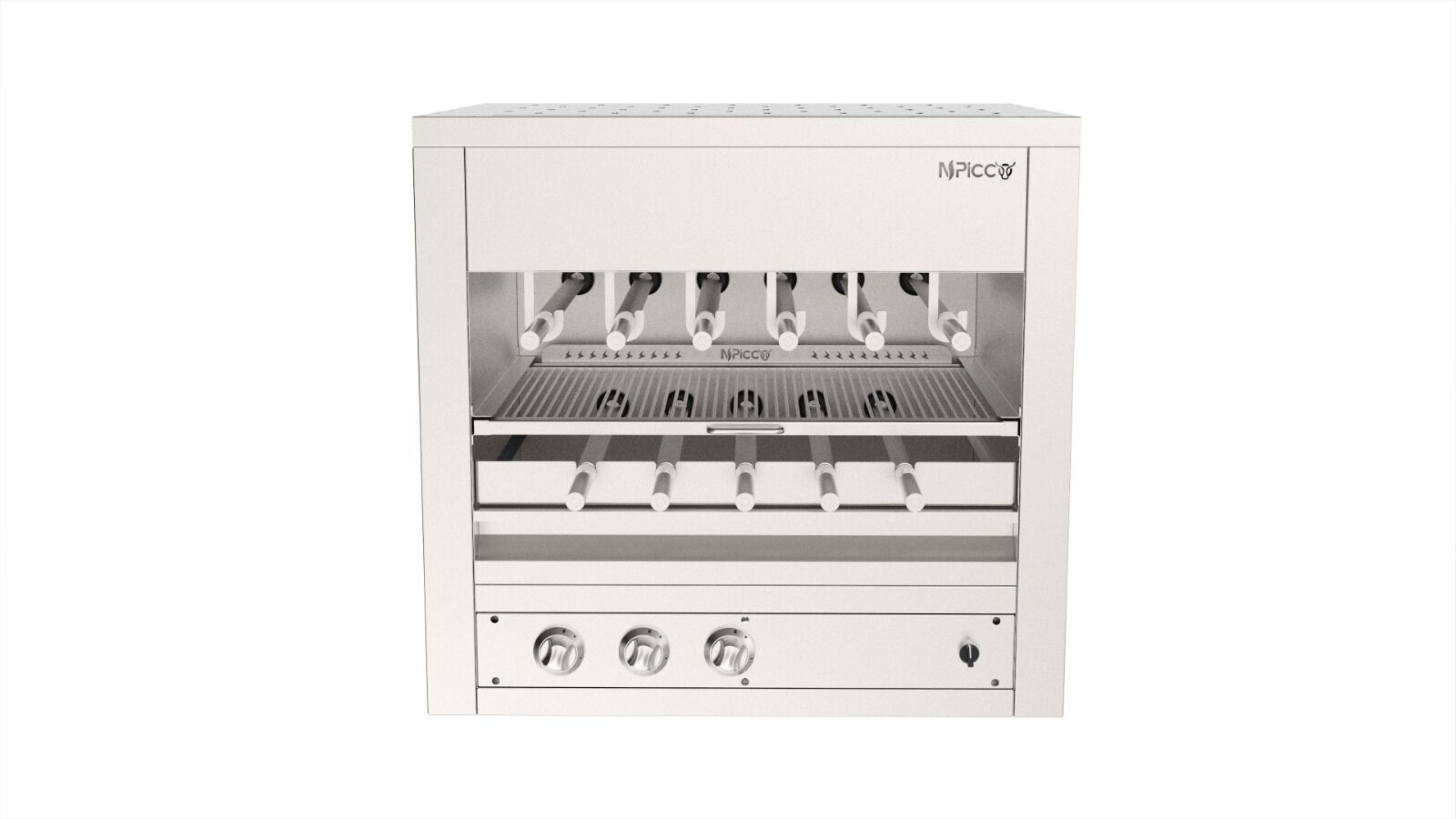 Üstten Radyanlı Şiş Çevirme 90*75 Cm (Gazlı)