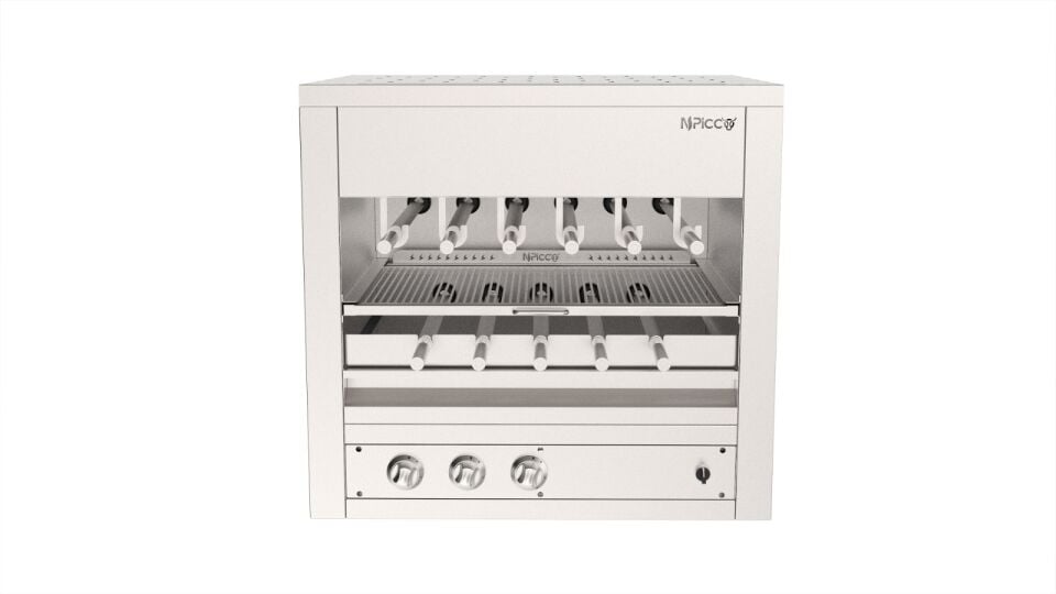 Üstten Radyanlı Şiş Çevirme 90*75 Cm (Gazlı)