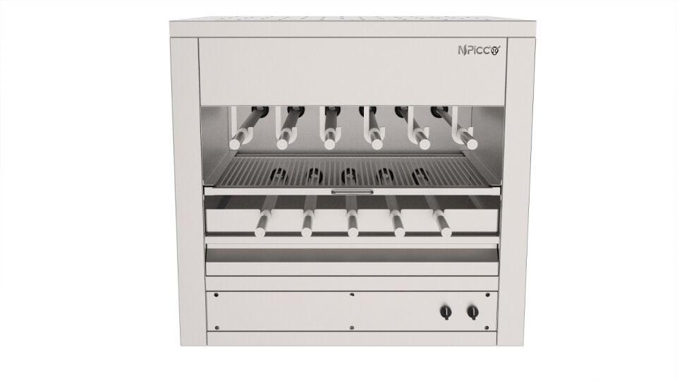 Üstten Rezistanslı Şiş Çevirme 90*75 Cm (Elektrikli)