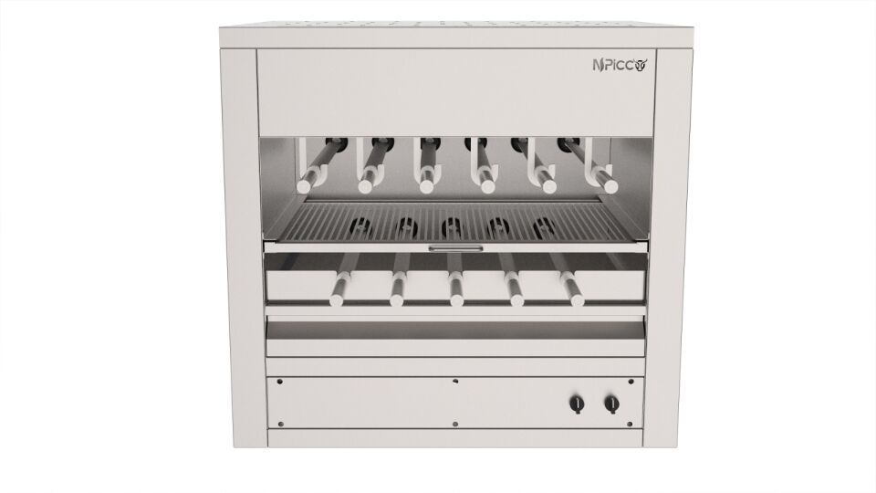 Üstten Rezistanslı Şiş Çevirme 90*75 Cm (Elektrikli)