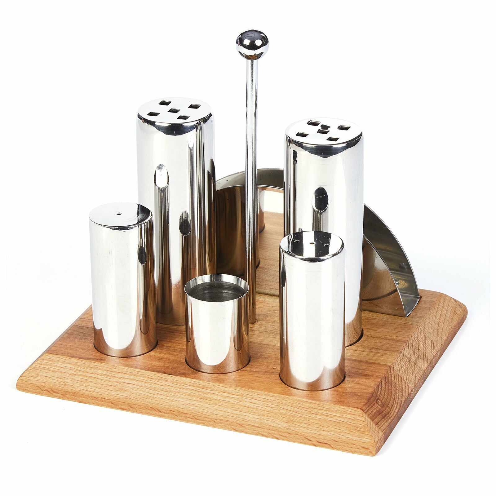 Altılı Yuvarlak Tuzluk ve Baharatlık Takımı