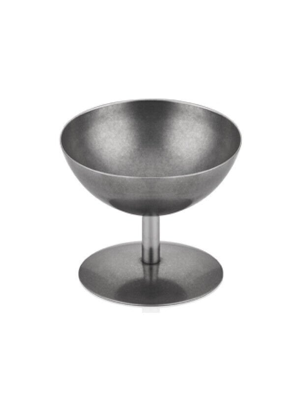 Çelik Eskitme Ayaklı Dondurmalık 9 Cm