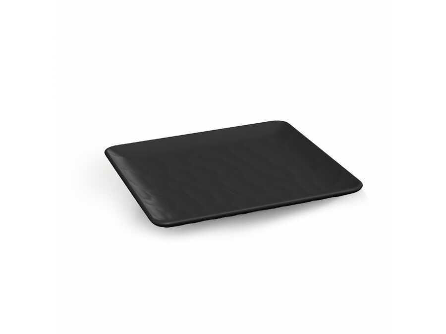 Tria Rölyefli Porelin Kare Servis Tabağı 18 Cm (12 Adet)