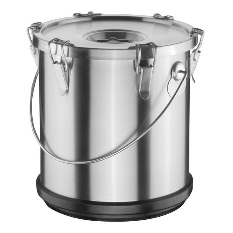 Öztiryakiler Çift Cidarlı Yemek Taşıma Kabı 10 Litre, Lastik Korumalı