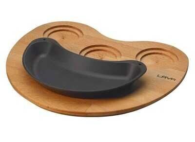 Ahşap Altlıklı Fajita Tavası