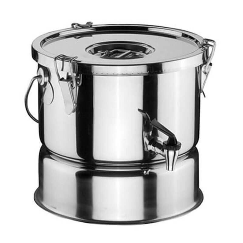 Öztiryakiler Çift Cidarlı Yemek Taşıma Kabı 15 Litre, Musluklu