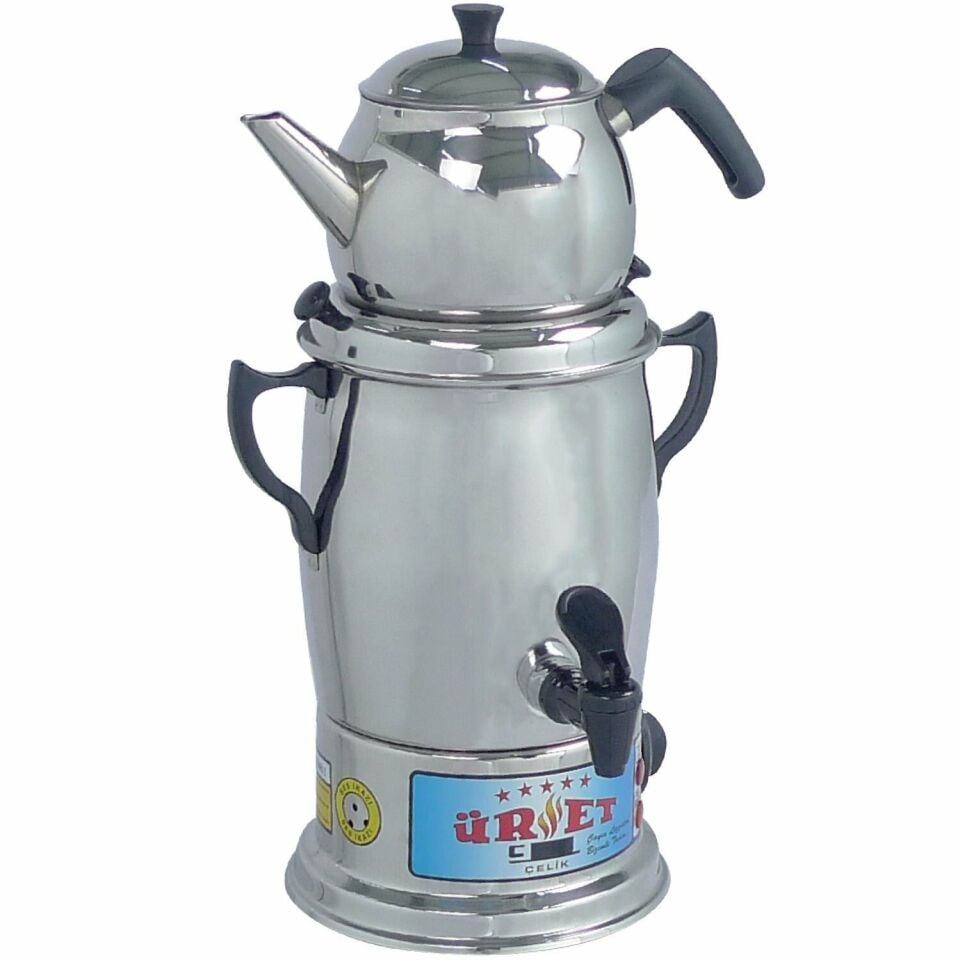 Üret Çelik 12 Litre Lüks Semaver