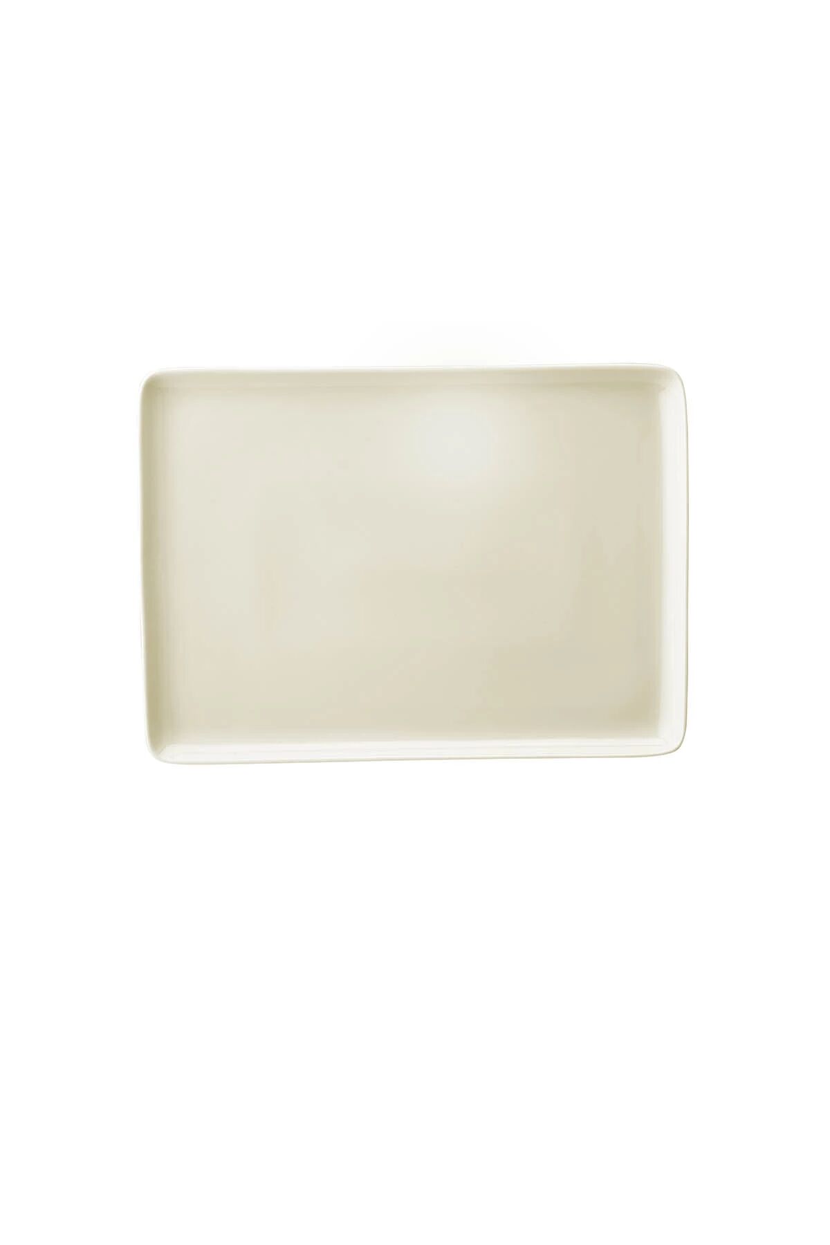 Bone Tan Dekorsuz Düz Tabak 18*13 Cm