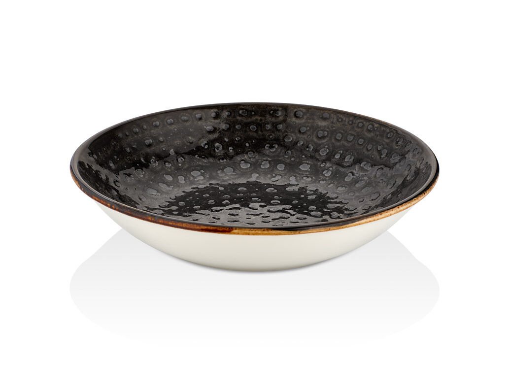 By Bone  Cowry Black Flavor Çukur Tabak 21 Cm