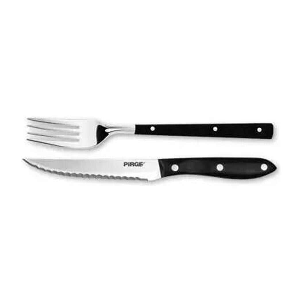 Pirge Elıte Steak / Biftek Bıçağı & Çatal Seti 12 Cm