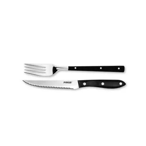Pirge Elıte Steak / Biftek Bıçağı & Çatal Seti 12 Cm