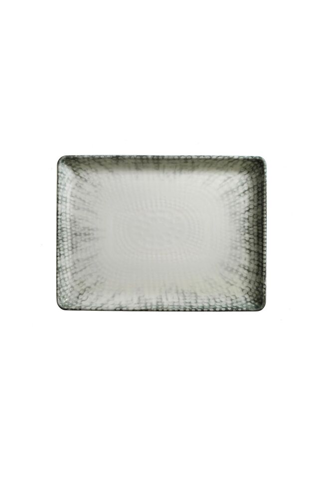 Bone Tan Düz Tabak 18*13 Cm