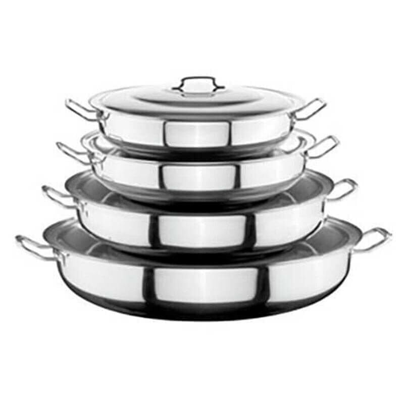 Öztiryakiler Kapaklı Sığ Helvane Tencere, 70 Lt, 70*20 Cm