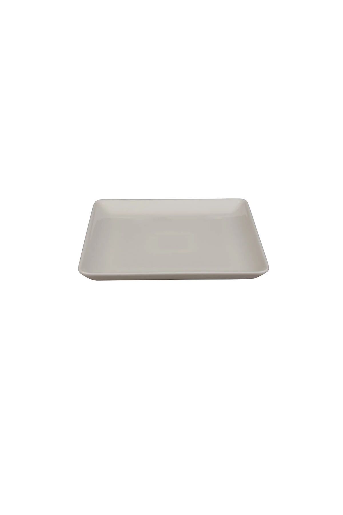 Bone Tan Dekorsuz Düz Tabak 23*23 Cm