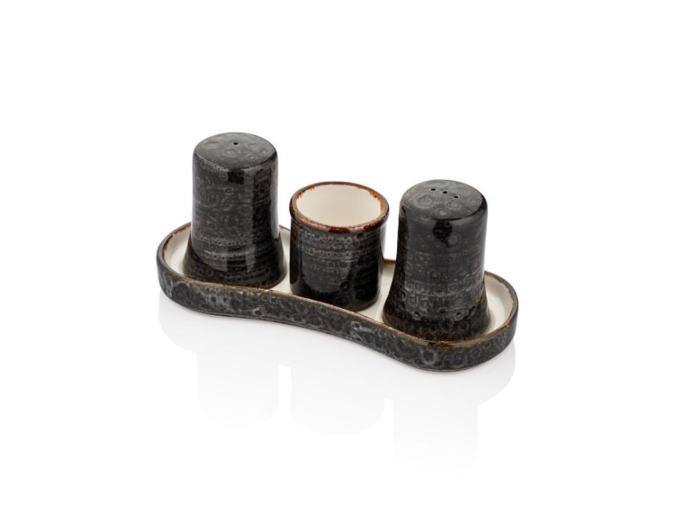 Cowry Black Gastro 4 Prç.Tuzluk & Biberlik Takımı