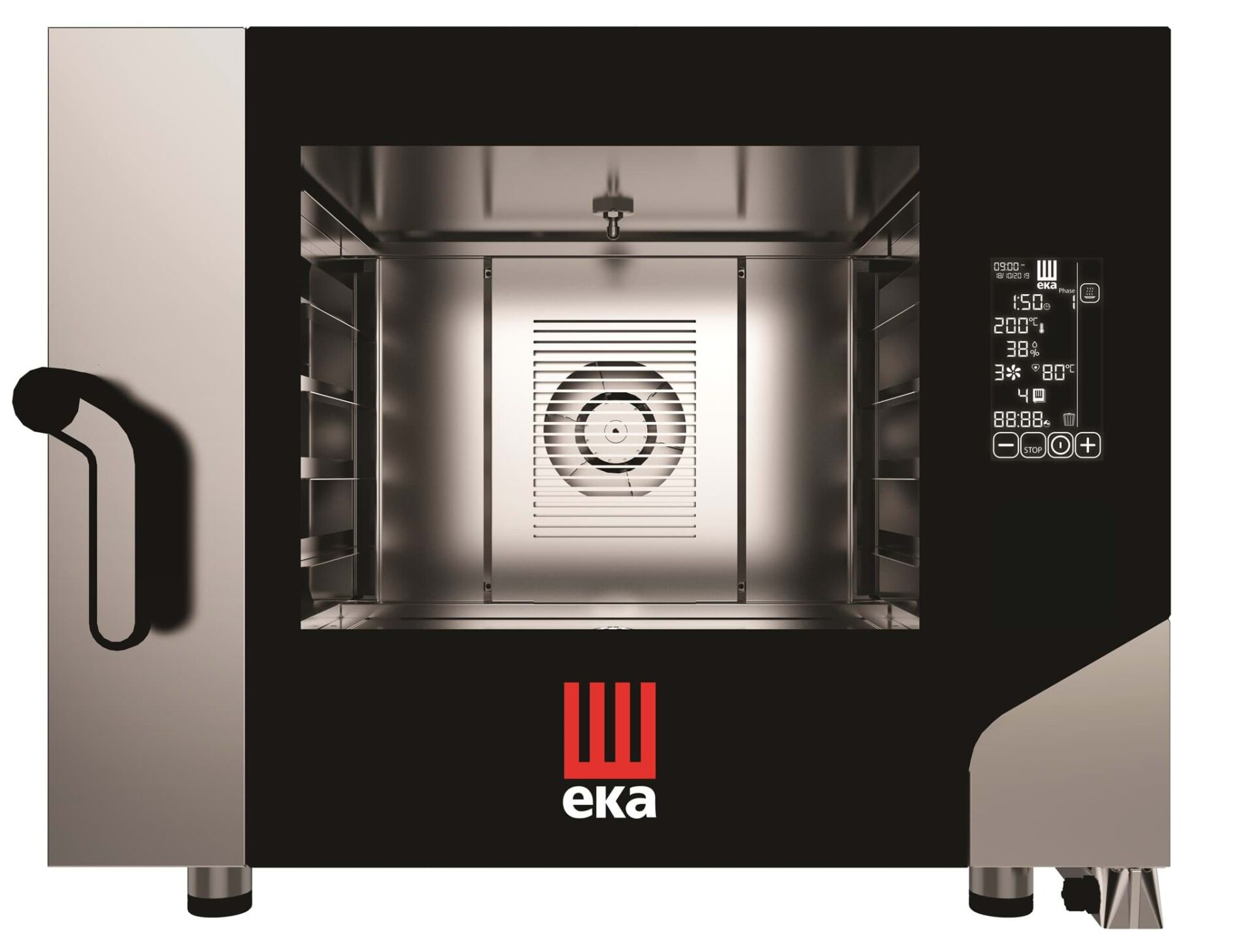 Elektrikli Konveksiyonlu Fırın, Nemlendirmeli, Dokunmatik Kontrollü, 4 Tepsili