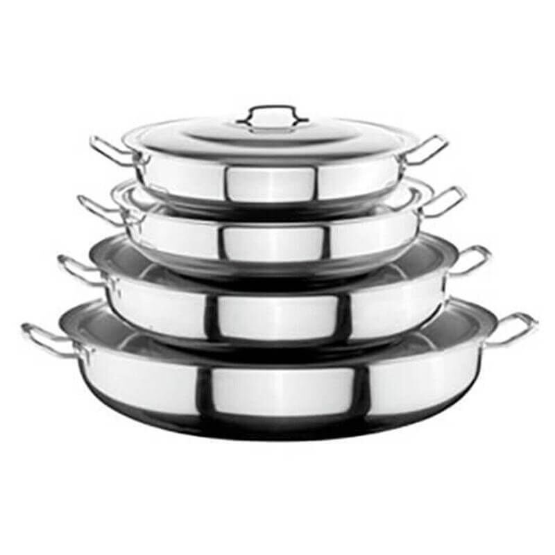 Öztiryakiler Kapaklı Sığ Helvane Tencere, 90 Lt, 80*20 Cm