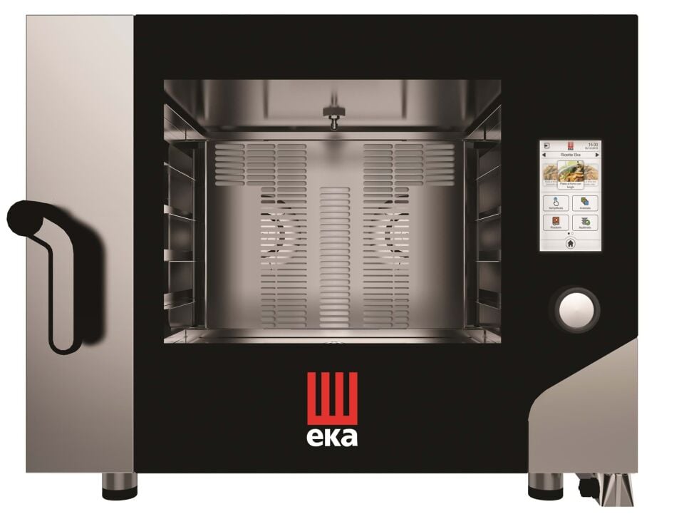 Elektrikli Konveksiyonlu Fırın, Nemlendirmeli, Elektronik Kontrollü, 4 Tepsili