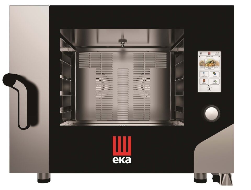 Elektrikli Konveksiyonlu Fırın, Nemlendirmeli, Elektronik Kontrollü, 4 Tepsili