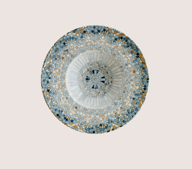 Luca Mosaic Banquet Çukur Tabak 24 Cm 270 cc