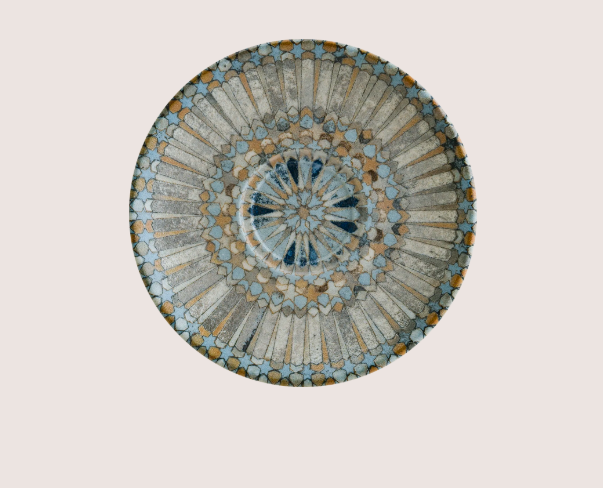 Luca Mozaik Gourmet Kahve Fincanı Tabağı 12 Cm