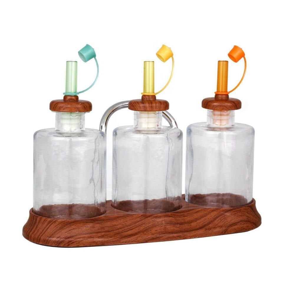 Ahşap Standlı 3'lü Sirkelik Takımı