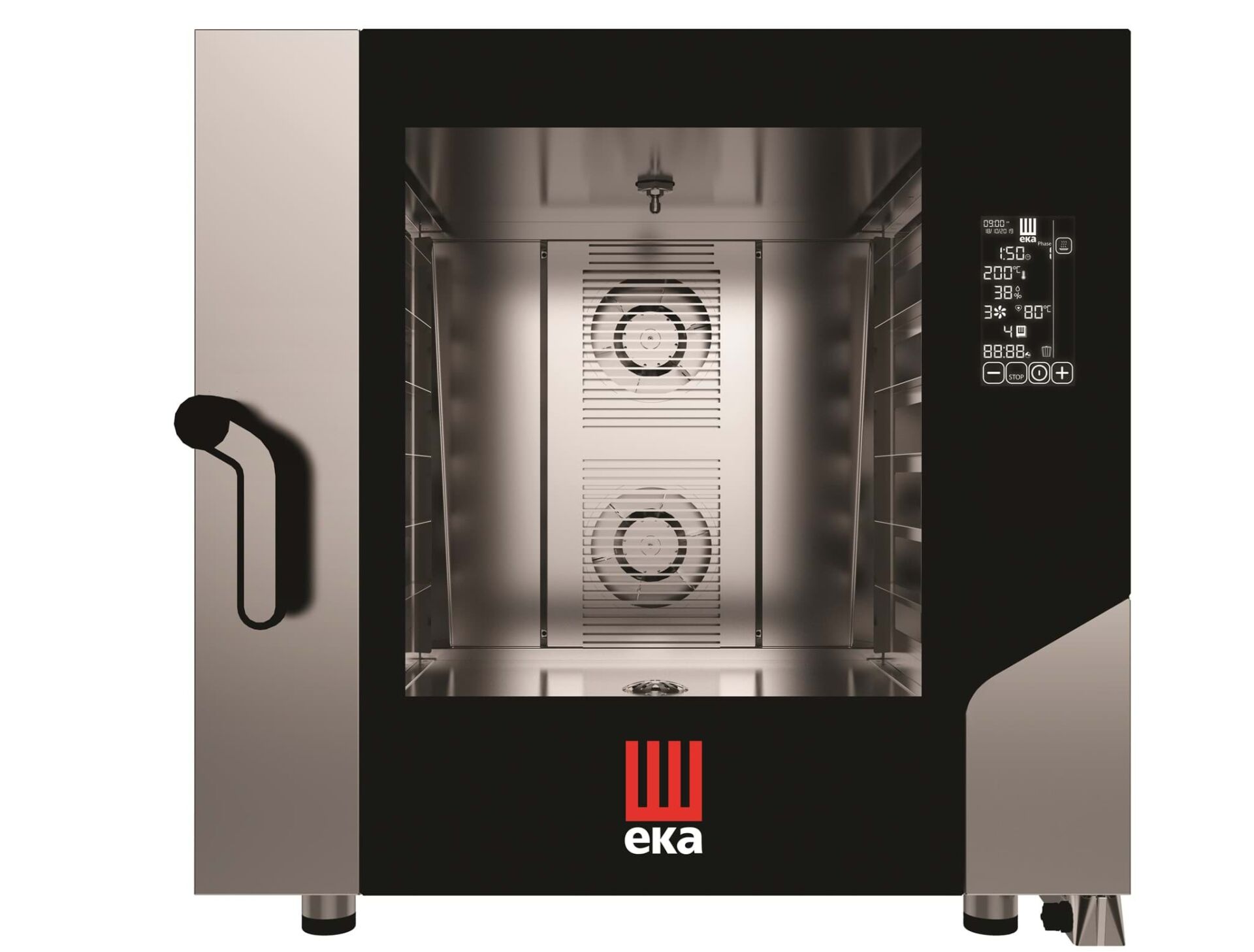 Elektrikli Konveksiyonlu Fırın, Nemlendirmeli, Elektronik Kontrollü, 6 Tepsili