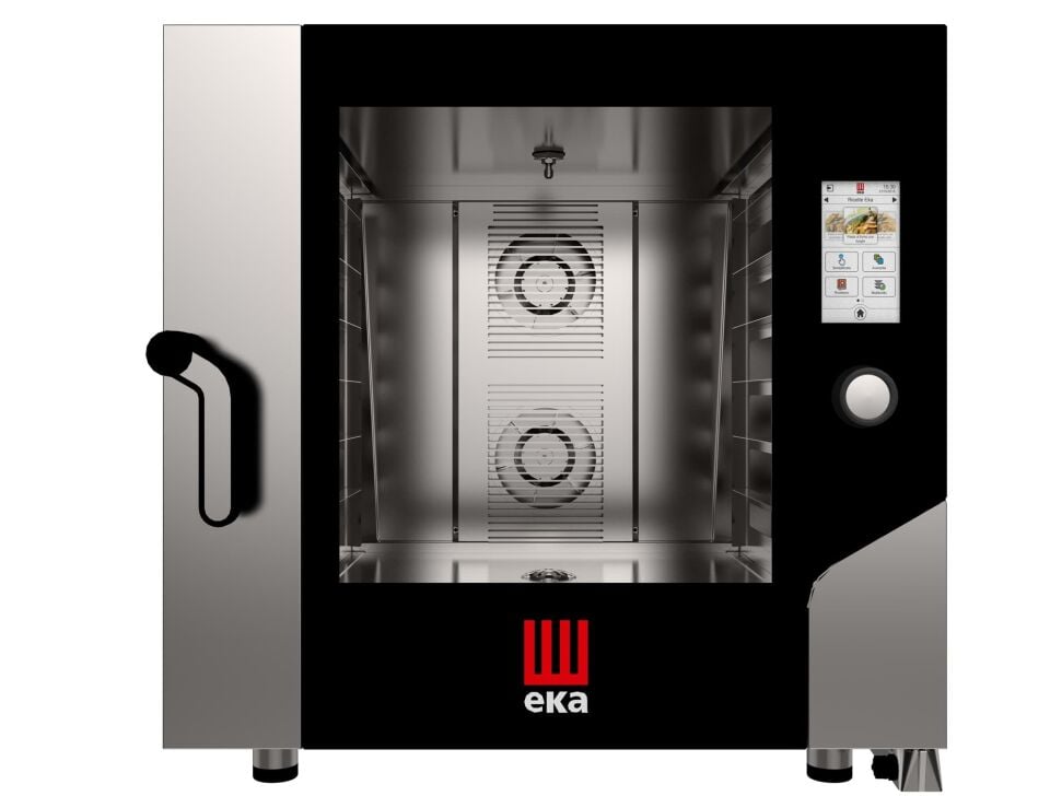 Elektrikli Konveksiyonlu Fırın, Nemlendirmeli, Dokunmatik Kontrollü, 6 Tepsili