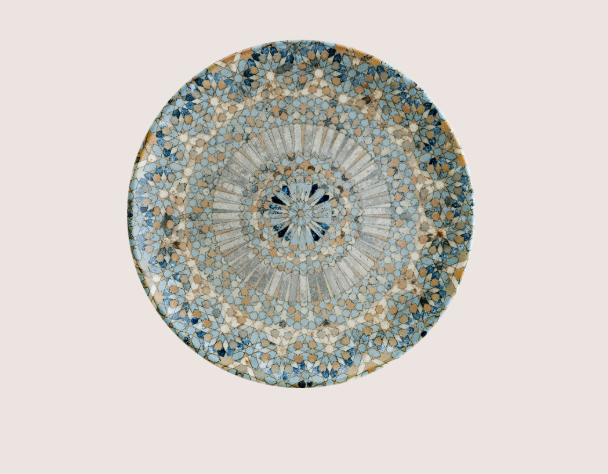 Luca Mozaik Gourmet Düz Tabak 25 Cm