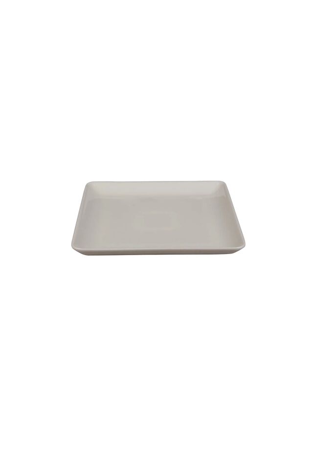 Bone Tan Dekorsuz Düz Tabak 25*25 Cm