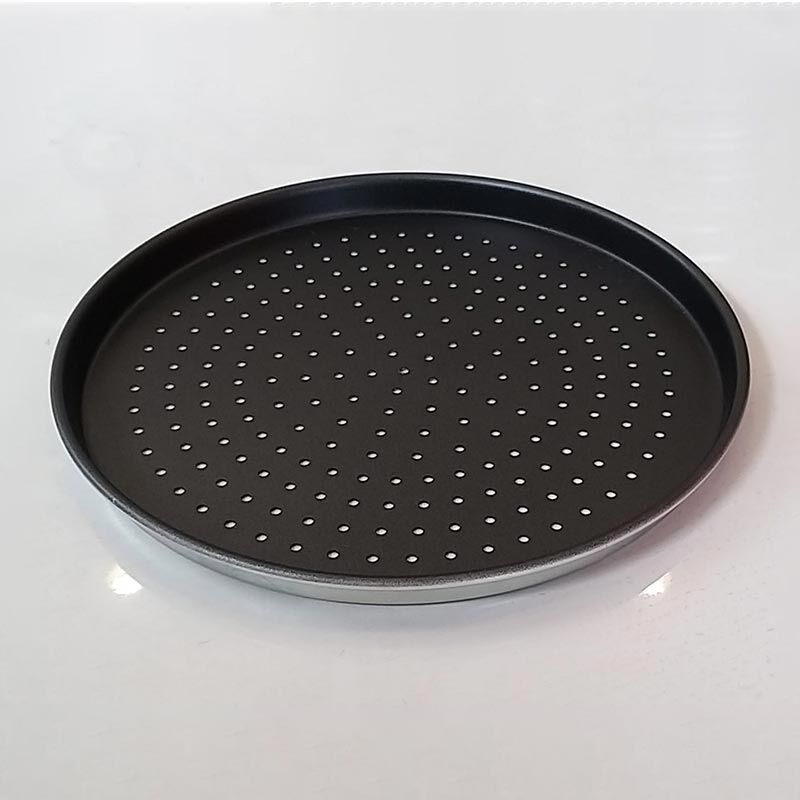 Alüminyum Teflon Tabanlı, Delikli Pizza Tavası 34 Cm