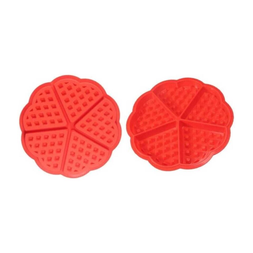 Waffle Kalıbı 5 Bölmeli Silikon
