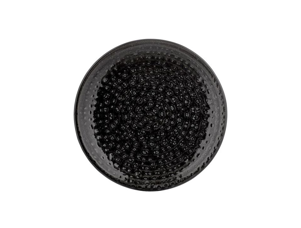 Cowry Black Zest Düz Tabak 17 Cm