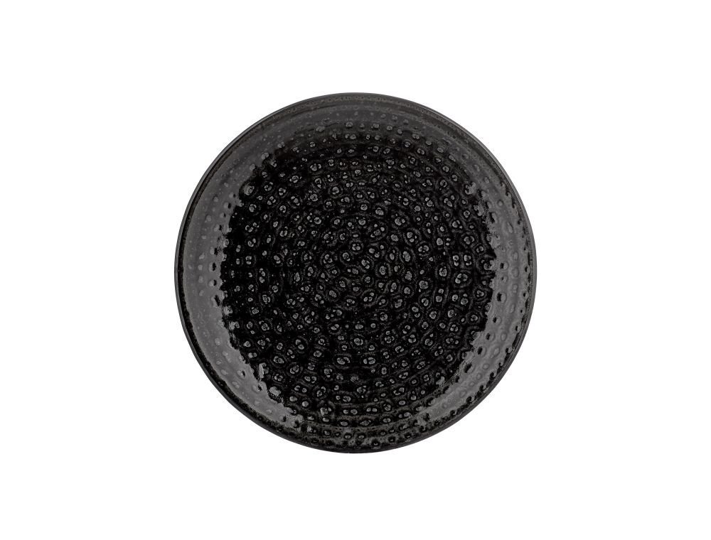 Cowry Black Zest Düz Tabak 19 Cm