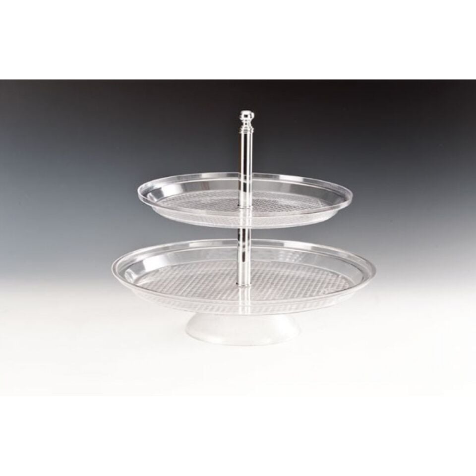 İki Katlı Policarbon Pasta Standı